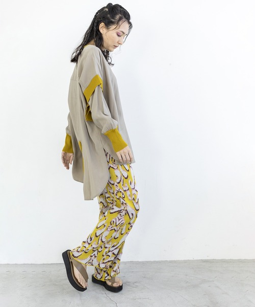 「OSMOSIS」 パンツ ONE SIZE ブラウン レディース_画像4