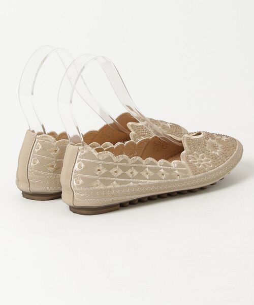 「チャイハネ」 フラットパンプス L ベージュ レディース_画像2