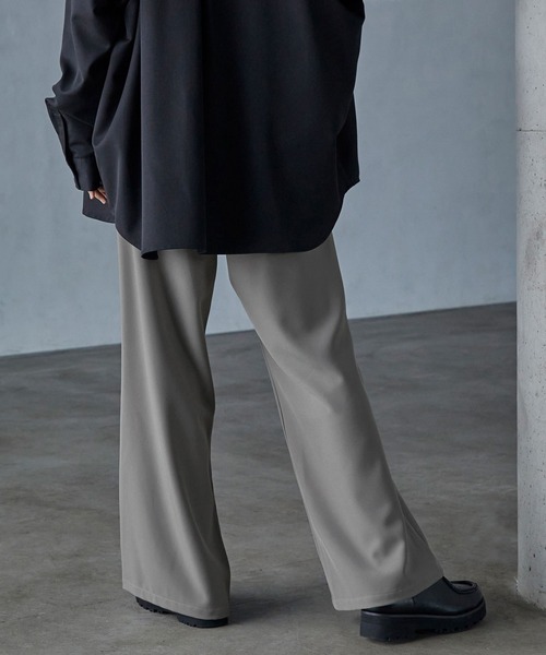 「SERACE」 スラックス M アッシュグレー メンズ_画像8