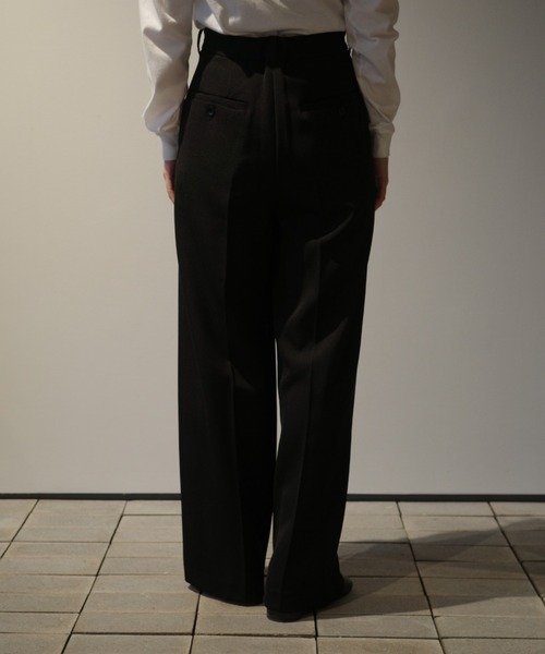 サキ　クラネ　黒　サイズ2 CLANE（クラネ） パンツ CLANE 2WAY TUCK STRAIGHT PANTS レディース