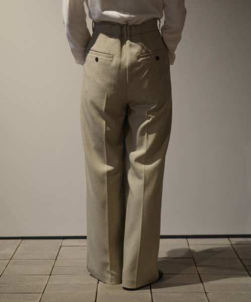 CLANE（クラネ） パンツ CLANE 2WAY TUCK STRAIGHT PANTS レディース