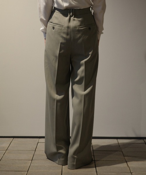 CLANE（クラネ） パンツ CLANE 2WAY TUCK STRAIGHT PANTS レディース