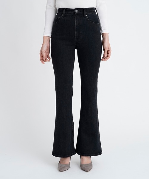 「YANUK」 デニムパンツ 25inch ブラック レディース