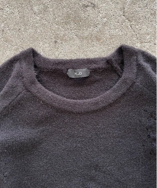 「MandO（Auntie Rosa）」 長袖ニット LARGE グレー メンズ_画像3