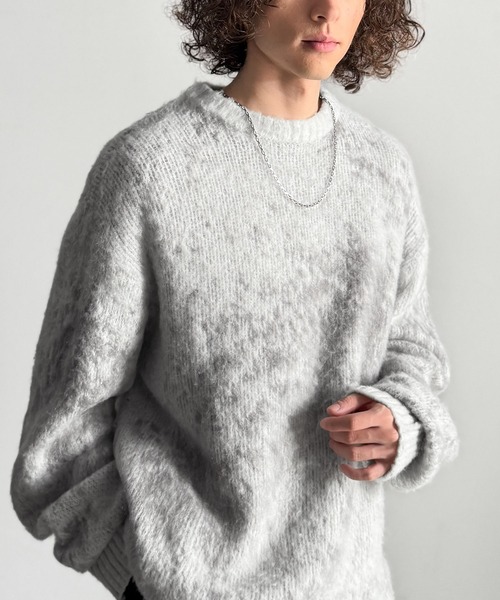 「Classical Origin」 長袖ニット SMALL パープル メンズ_画像5