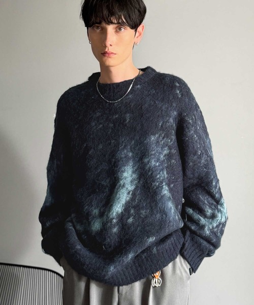 「Classical Origin」 長袖ニット SMALL パープル メンズ_画像9