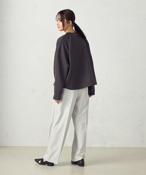 「COMME CA ISM」 ブルゾン MEDIUM グレイッシュベージュ レディース_画像8