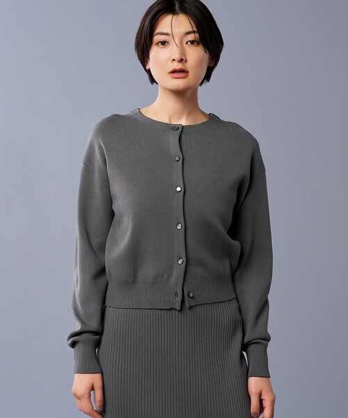 「uncrave」 ニットカーディガン 1 グレー レディース_画像5