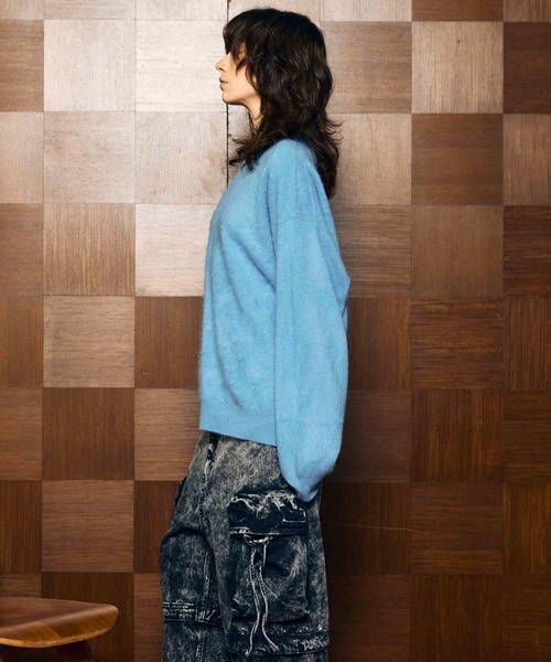 「MAISON SPECIAL」 長袖ニット 1 チャコールグレー メンズの画像