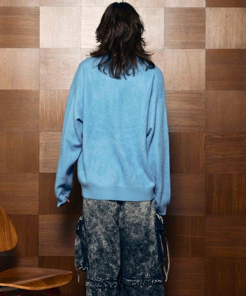 「MAISON SPECIAL」 長袖ニット 1 チャコールグレー メンズの画像