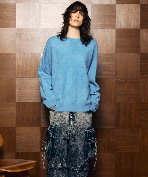 「MAISON SPECIAL」 長袖ニット 1 チャコールグレー メンズの画像