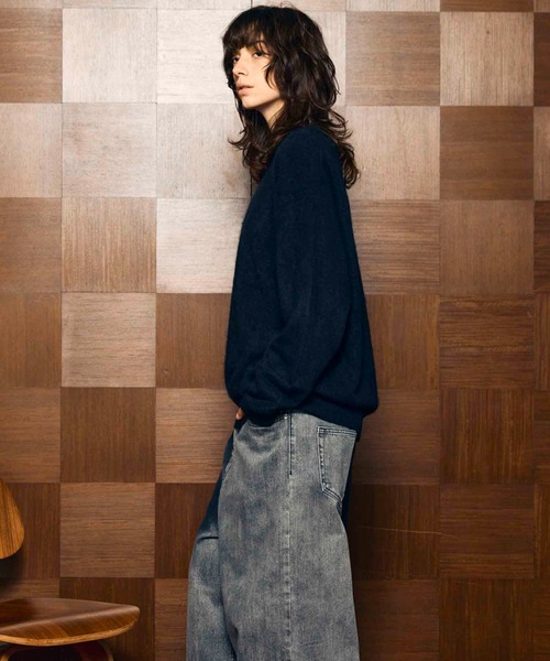 「MAISON SPECIAL」 長袖ニット 1 チャコールグレー メンズの画像