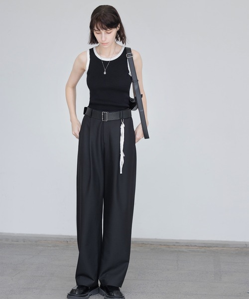 「EKCOOKIES」 スラックス S ブラウン レディース_画像2