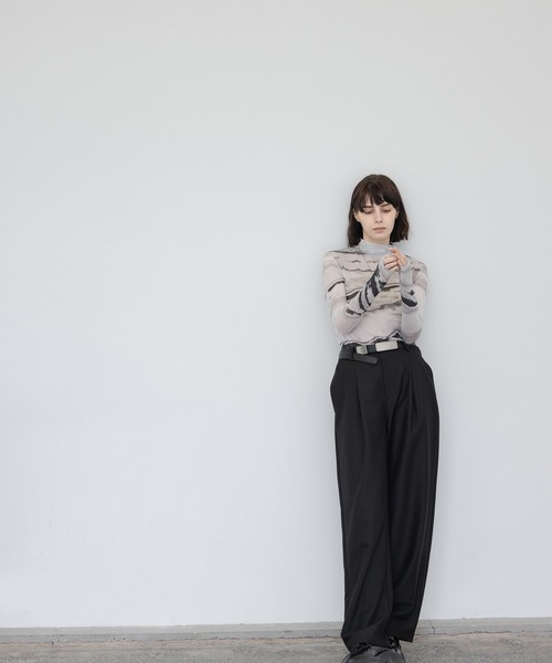 「EKCOOKIES」 スラックス S ブラウン レディース_画像3