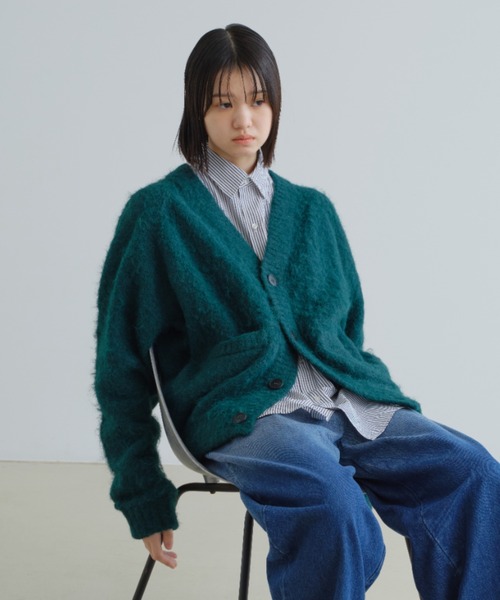 SINSS ニットカーディガン SMALL グリーン メンズ : ZOZOTOWN Yahoo!店
