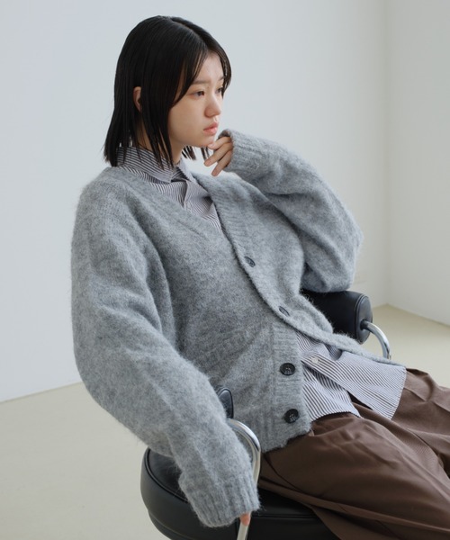 SINSS ニットカーディガン SMALL グリーン メンズ : ZOZOTOWN Yahoo!店