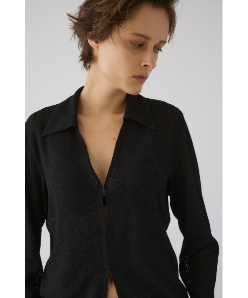 RIM.ARK ブラウス シャツ Sheer lace hook tops シアー レース ホック