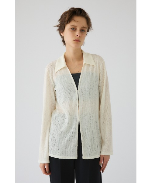 RIM.ARK ブラウス シャツ Sheer lace hook tops シアー レース ホック