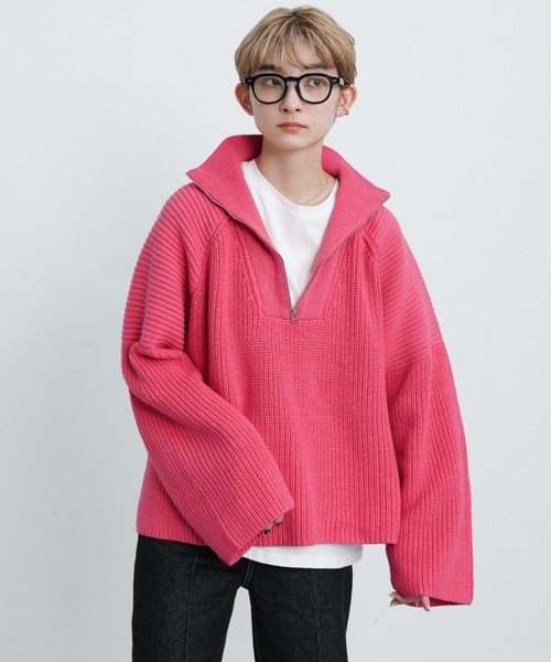 「select MOCA」 長袖ニット FREE ピンク レディース_画像8