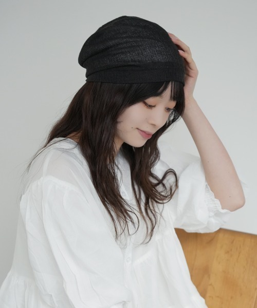 polcadot（ポルカドット） ニット帽 ニットキャップ 接触冷感 メッシュ