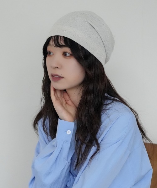 polcadot（ポルカドット） ニット帽 ニットキャップ 接触冷感 メッシュ