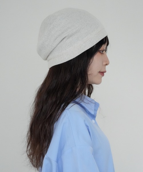 polcadot（ポルカドット） ニット帽 ニットキャップ 接触冷感 メッシュ