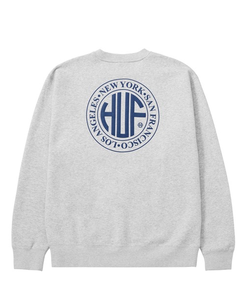 「HUF」 スウェットカットソー LARGE ブルー系その他 メンズの画像