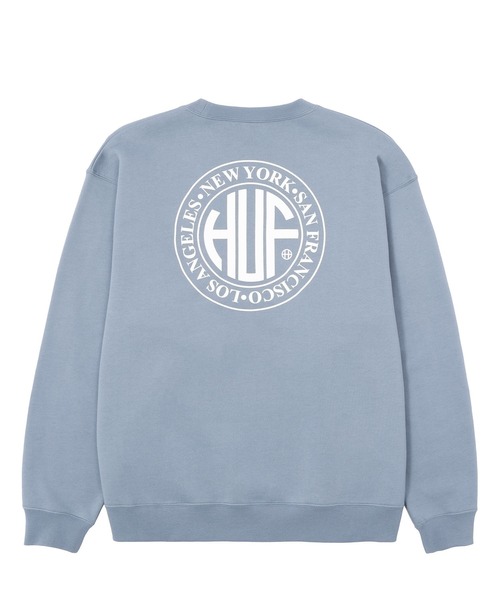 「HUF」 スウェットカットソー LARGE ブルー系その他 メンズの画像