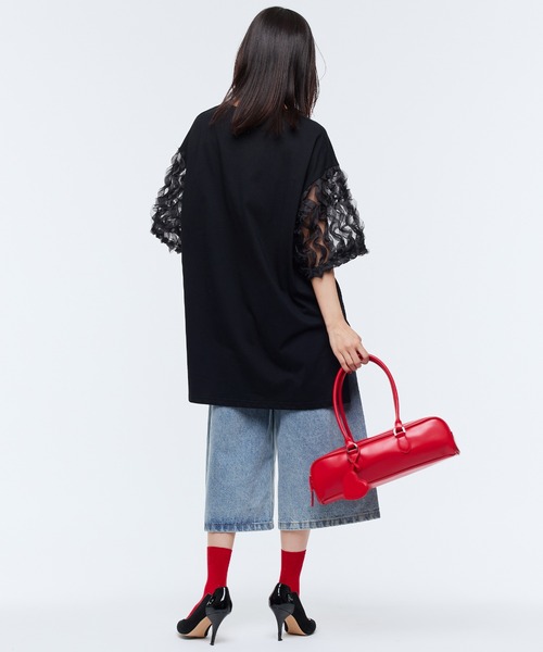 「Narcissus」 半袖カットソー FREE ホワイト レディース_画像4