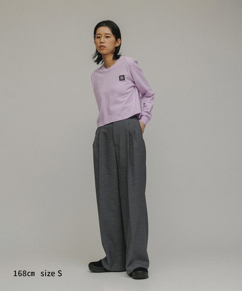 「M TO R」 長袖カットソー L カーキ レディース_画像7