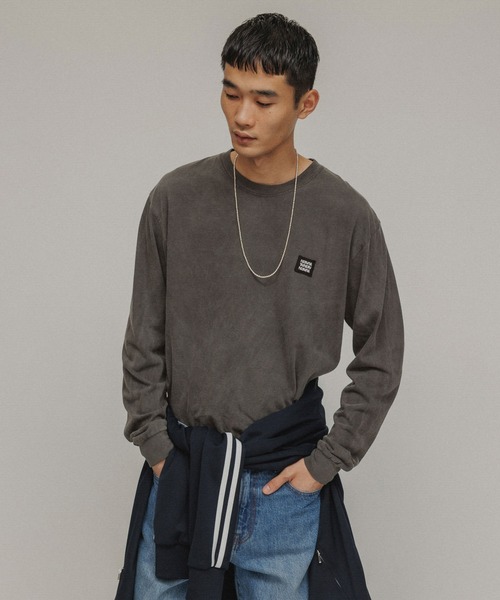 「M TO R」 長袖カットソー L カーキ レディース_画像8