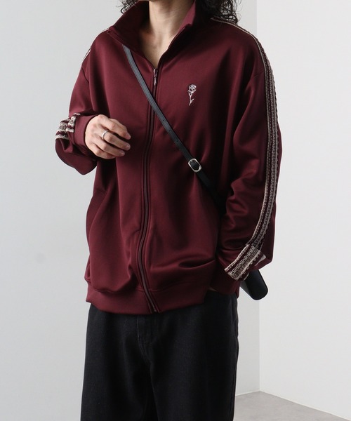 「SUGGESTION」 ジャージブルゾン M ホワイト系その他 メンズ_画像2