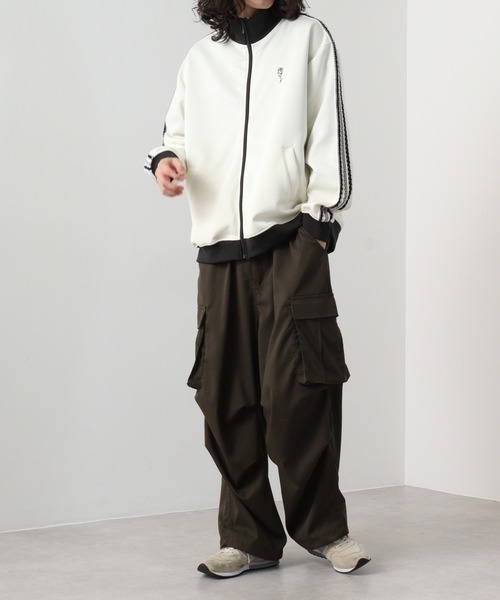 「SUGGESTION」 ジャージブルゾン M ホワイト系その他 メンズ_画像6