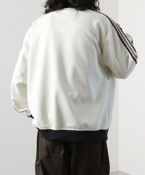 「SUGGESTION」 ジャージブルゾン M ホワイト系その他 メンズ_画像8