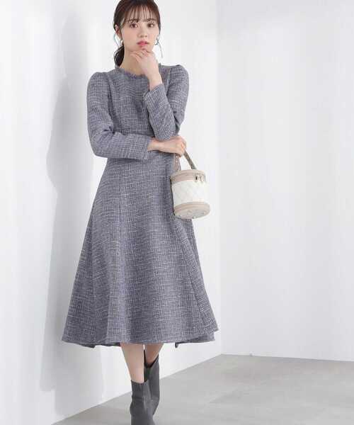 「PROPORTION BODY DRESSING」 長袖ワンピース SMALL オフホワイト レディースの画像