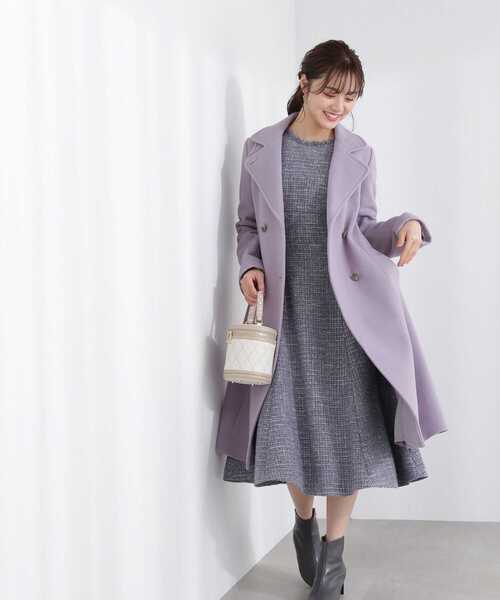 「PROPORTION BODY DRESSING」 長袖ワンピース SMALL オフホワイト レディースの画像