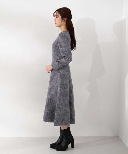 「PROPORTION BODY DRESSING」 長袖ワンピース SMALL オフホワイト レディースの画像
