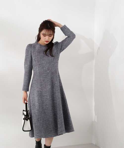「PROPORTION BODY DRESSING」 長袖ワンピース SMALL オフホワイト レディースの画像
