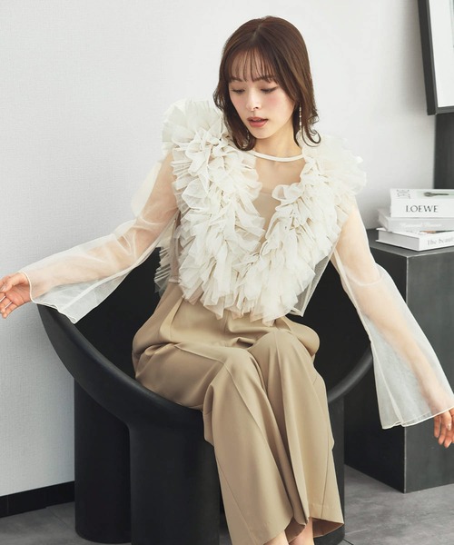 GIRL DRESS FOR NOW パーティードレス パンツドレス 3WAYチュール