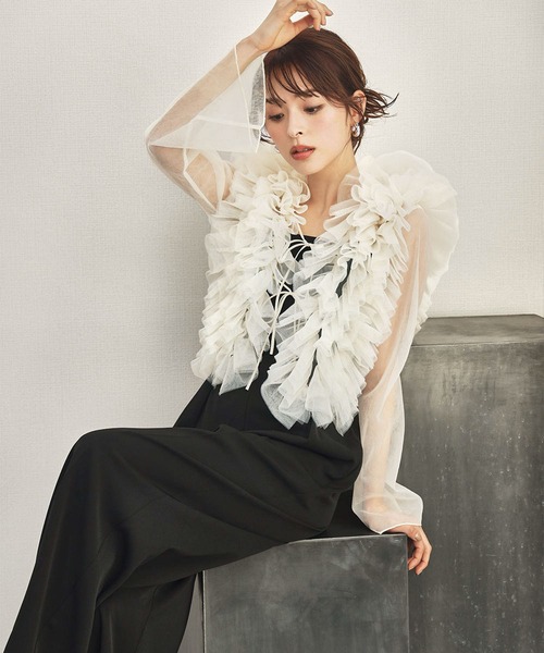 GIRL DRESS FOR NOW パーティードレス パンツドレス 3WAYチュール