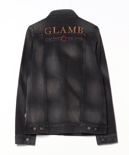「glamb」 デニムジャケット 2 ブラック メンズの画像