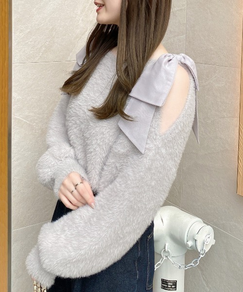 「INGNI」 長袖ニット M ピンク レディース_画像5