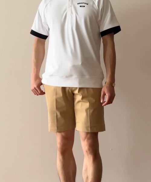 MEN’S WR NYLON 3D LOGO SHORT PANTS オリーブ BRIEFING（ブリーフィング） パンツ 「BRIEFING GOLF／ブリーフィング