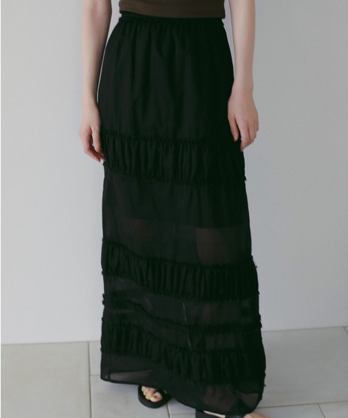 アンヌーク anuke ette Pencil Skirt サイズ36 anuke（アンヌーク） スカート Tiered Pencil Skirt : ZOZOTOWN Yahoo