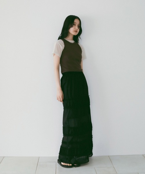 anuke（アンヌーク） スカート Tiered Pencil Skirt : ZOZOTOWN Yahoo