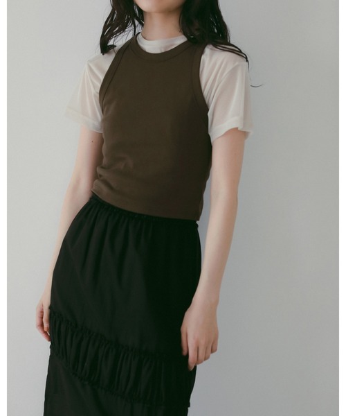 anuke（アンヌーク） スカート Tiered Pencil Skirt : ZOZOTOWN Yahoo