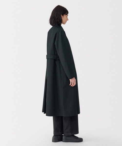「MUJI Labo」 ステンカラーコート L ブラック レディース_画像3