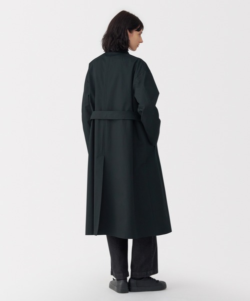 「MUJI Labo」 ステンカラーコート L ブラック レディース_画像4