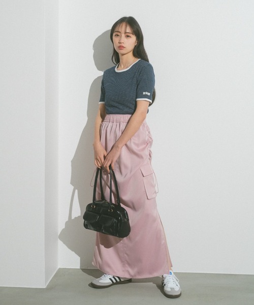 「VANNIE U」 ロングスカート S ネイビー レディース_画像2