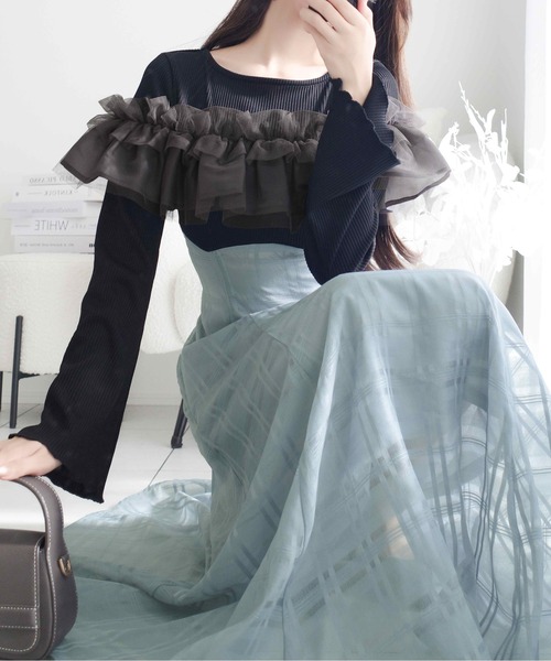 「mily bilet」 ドッキングワンピース X-LARGE アイボリー レディース_画像4